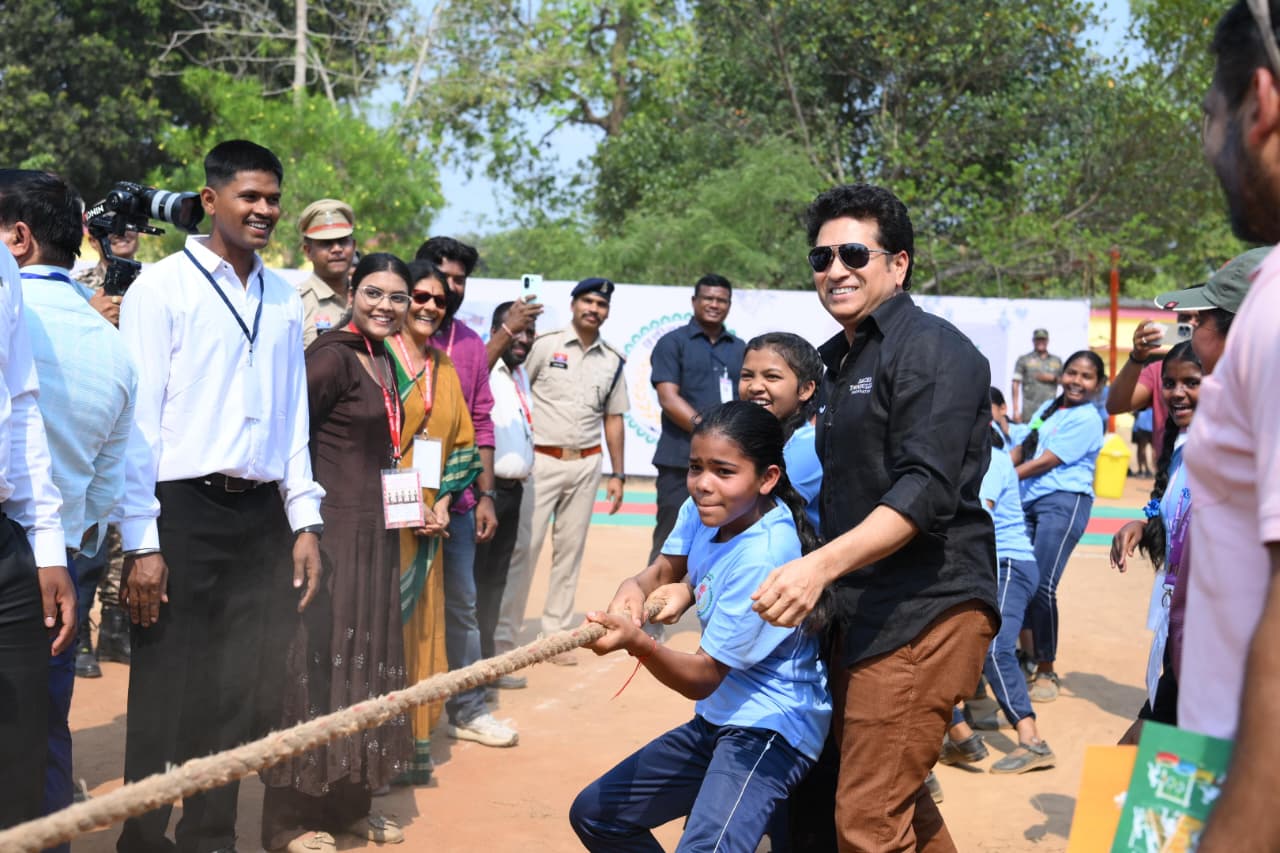 Sachin Tendulkar in Bastar Dantewada