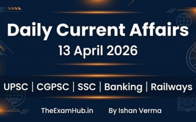 13 april 2026 current affairs