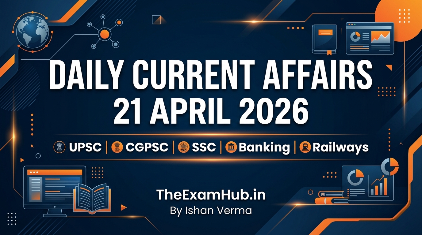 Current Affairs Today – 21st April 2026
