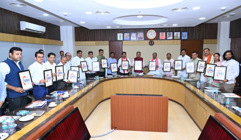 CM Vishnudev Sai launches CM Helpline 1076 Chhattisgarh at Mantralaya Raipur