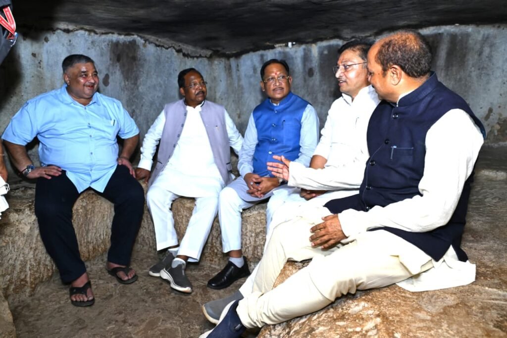 Chhattisgarh CM Vishnu Deo Sai visiting Sitabengra and Jogimara caves