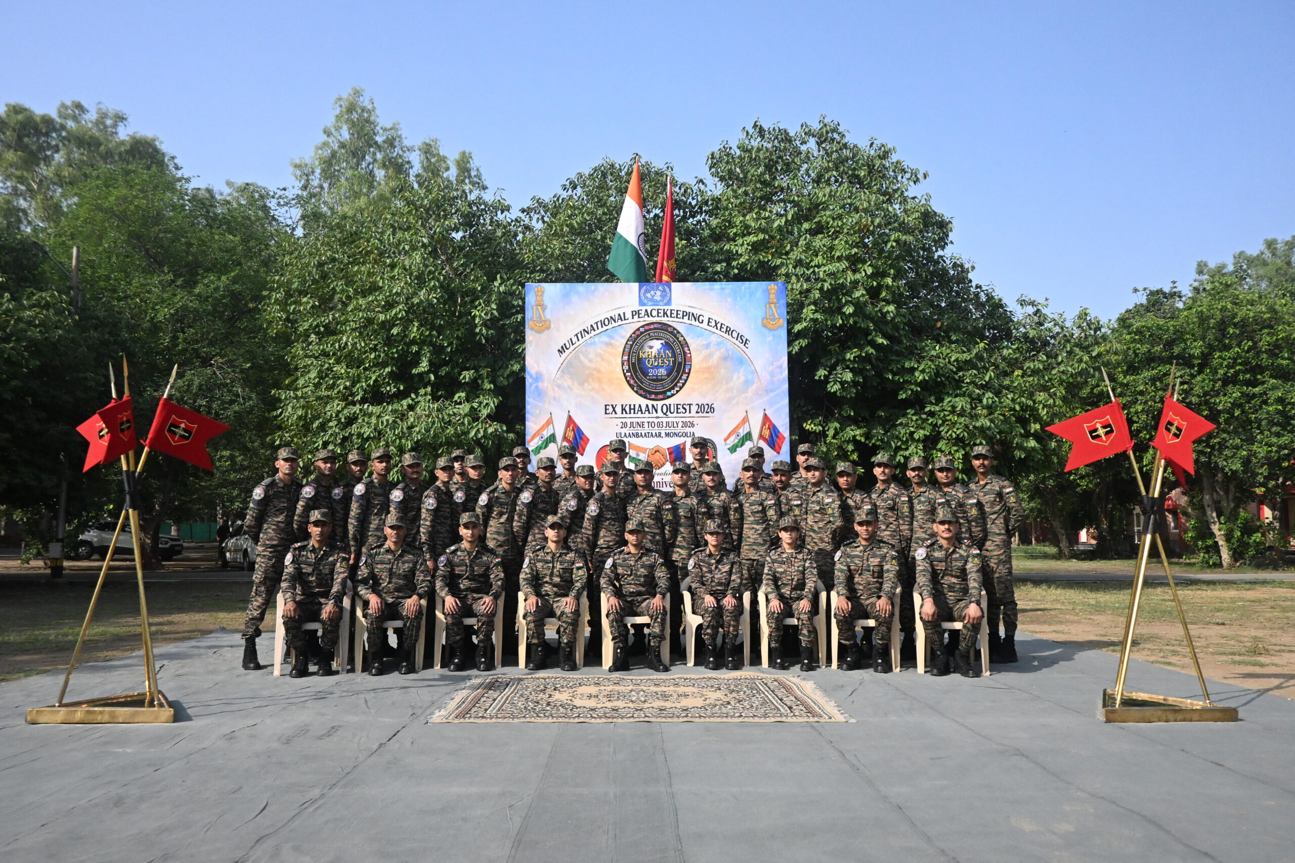 Exercise Khan Quest Indian Army contingent JAT Regiment Mongolia multilateral peacekeeping 2026 Ulaanbaatar