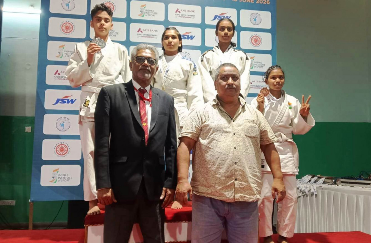 Hemvati Nag judo bronze medal Kondagaon Chhattisgarh national championship Chandigarh 2026