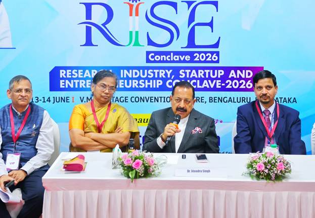 India Space Economy USD 45 billion Dr Jitendra Singh RISE Conclave 2026 400 space startups Viksit Bharat