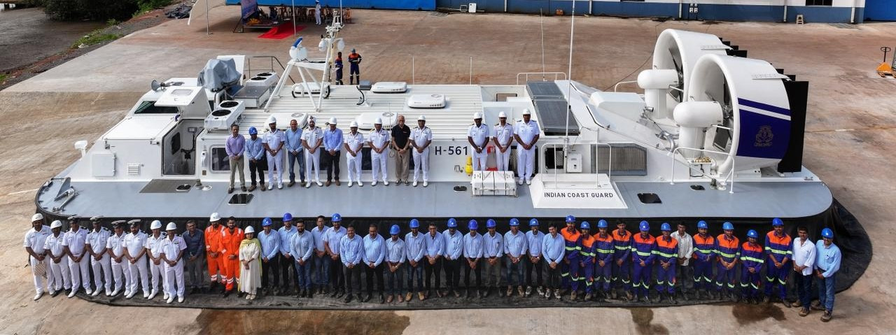 Indian Coast Guard ACV indigenous Air Cushion Vehicle inducted Goa Chowgule hovercraft Aatmanirbhar Bharat 2026