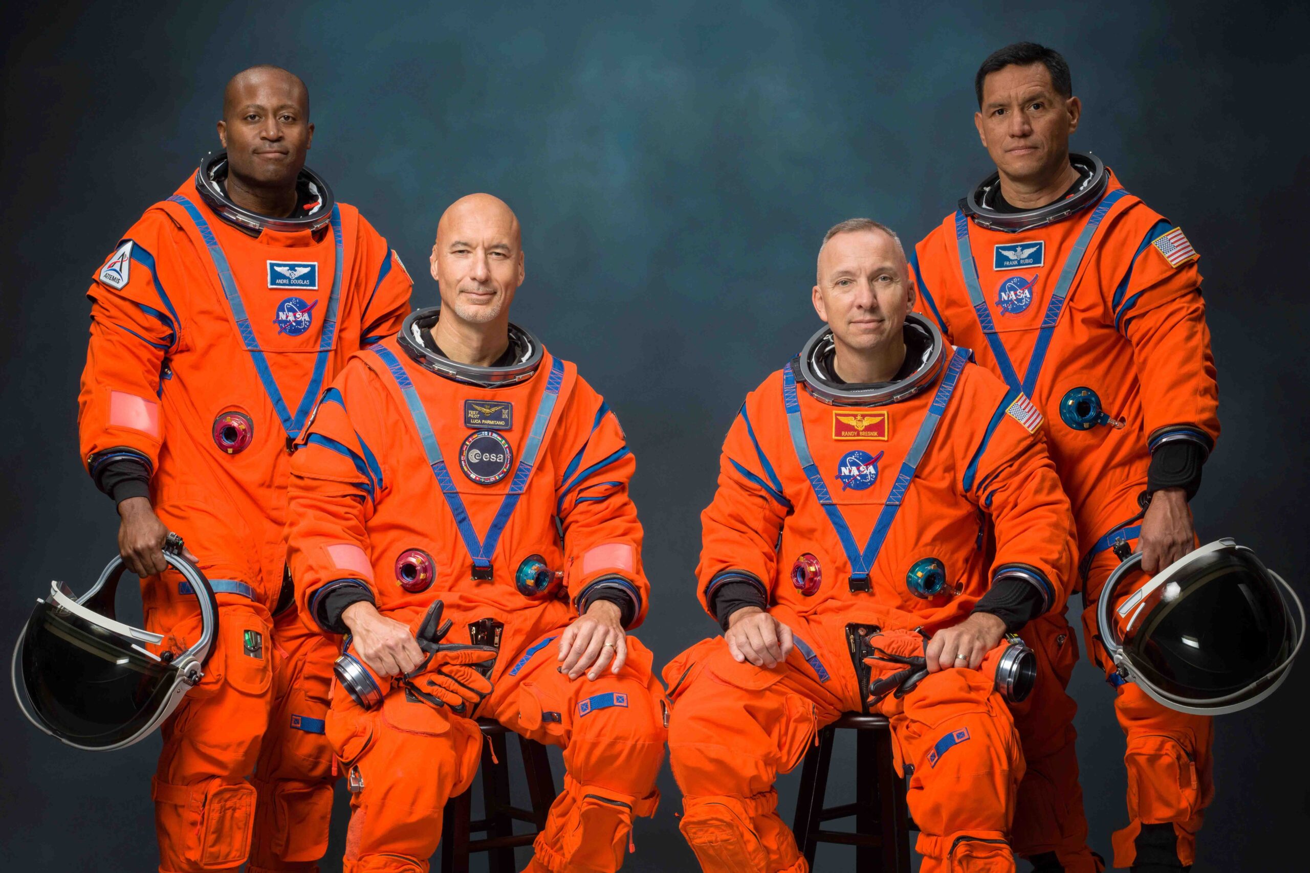 NASA Artemis III Crew Members 2027 Bresnik Parmitano Douglas Rubio Moon Mission