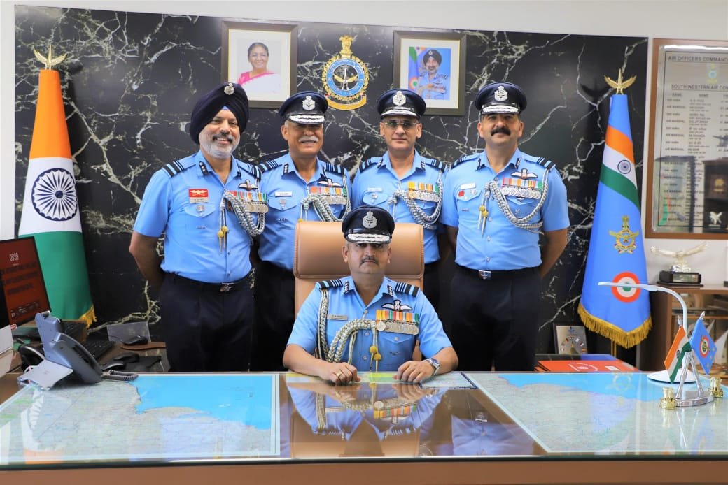 Air Marshal PV Shivanand Takes Over South Western Air Command SWAC