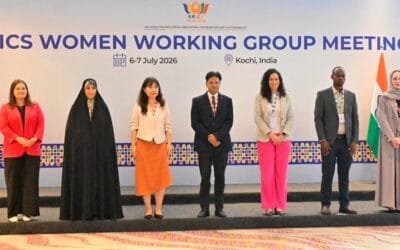 Indian delegation at the BRICS Women's Working Group Meeting in Kochi Kerala under BRICS Chairship 2026