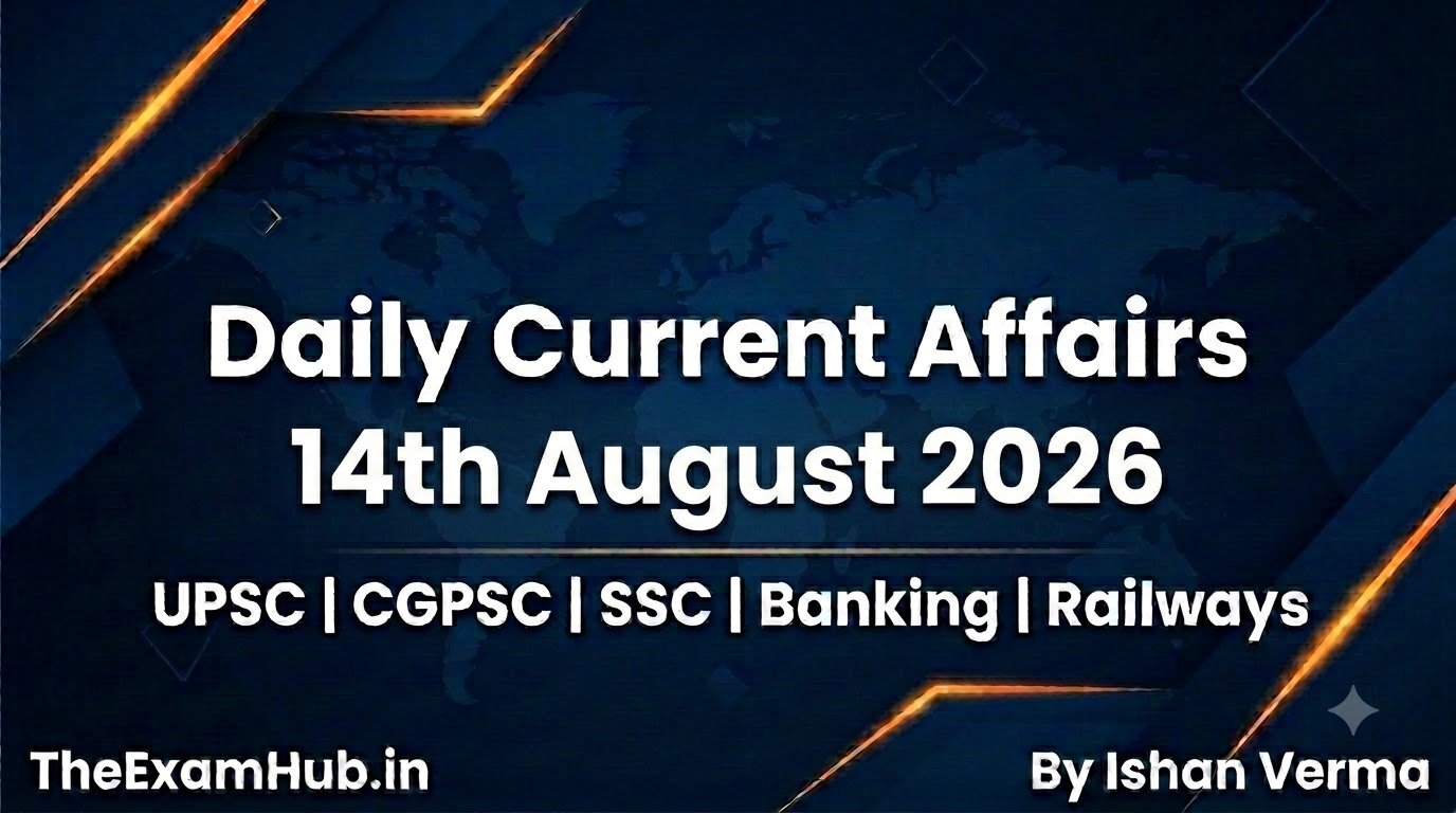 Daily Current Affairs 14 August 2026