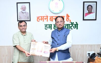 Chhattisgarh Rajbhasha Aayog Chairman Prabhat Mishra invites CM Vishnu Deo Sai for Bemetara language conference