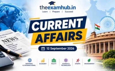 Current Affairs 12 September 2026 Daily GK Update SBI Bisleri GFF 2026 ORV Sagar Manthan