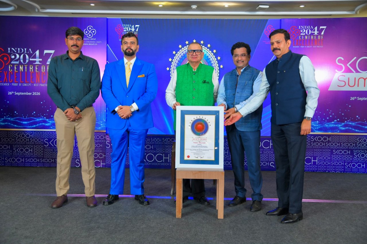 chhattisgarh tribal department skoch gold award